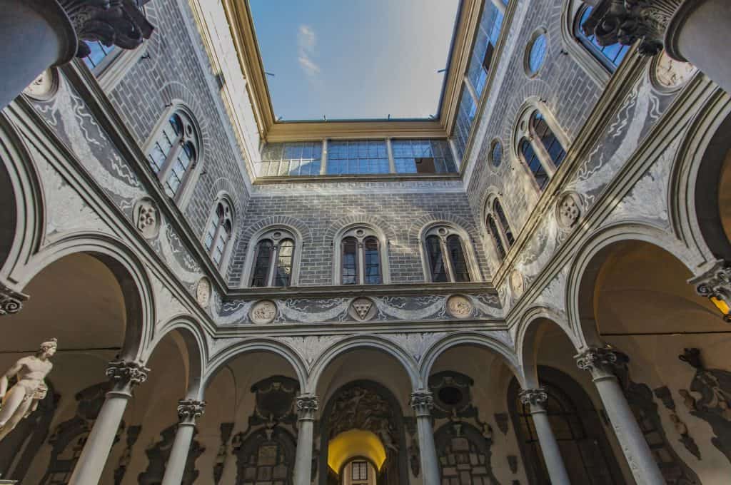 Il cortile di Palazzo Medici Riccardi a Firenze
